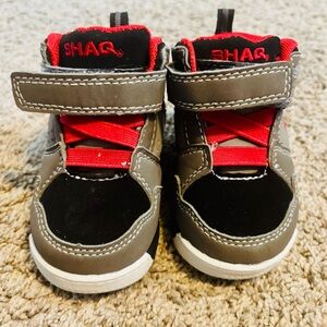 Shaq Kids Sneakers - Black, Red, and Gray